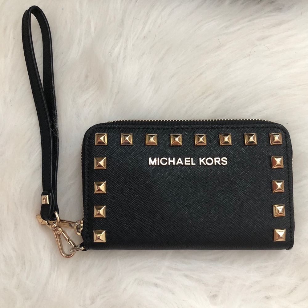 Like New Michael Kors Studded Wristlet